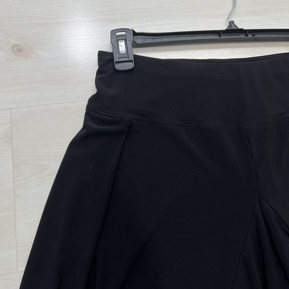 John Mark Pants Medium Black Gaucho Culotes Wide Leg High Waist Comfort Stretch - Picture 8 of 15